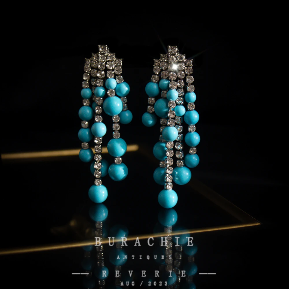 铜合金仿水晶耳饰 【2033】周年珍藏英｜经典原标克拉