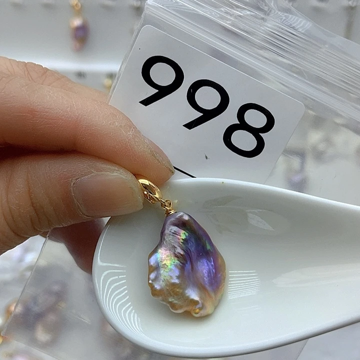 淡水珍珠颈饰银S925镶嵌