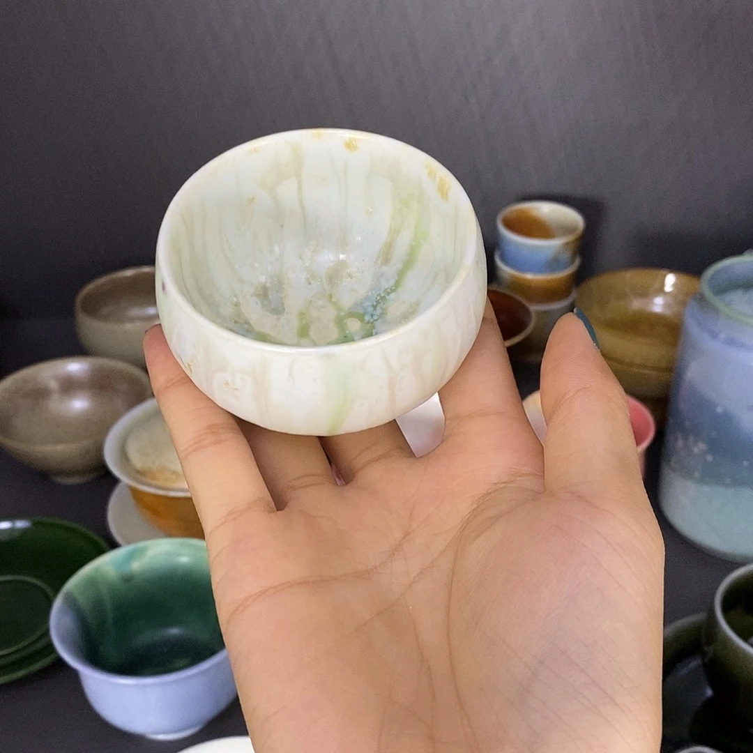 景德镇高温陶瓷禅定杯