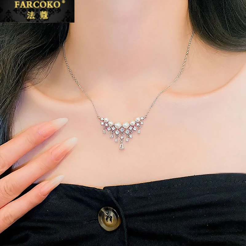 FARCOKO/法蔻 链子925银 满天星项链女首饰女款七夕礼物送女友