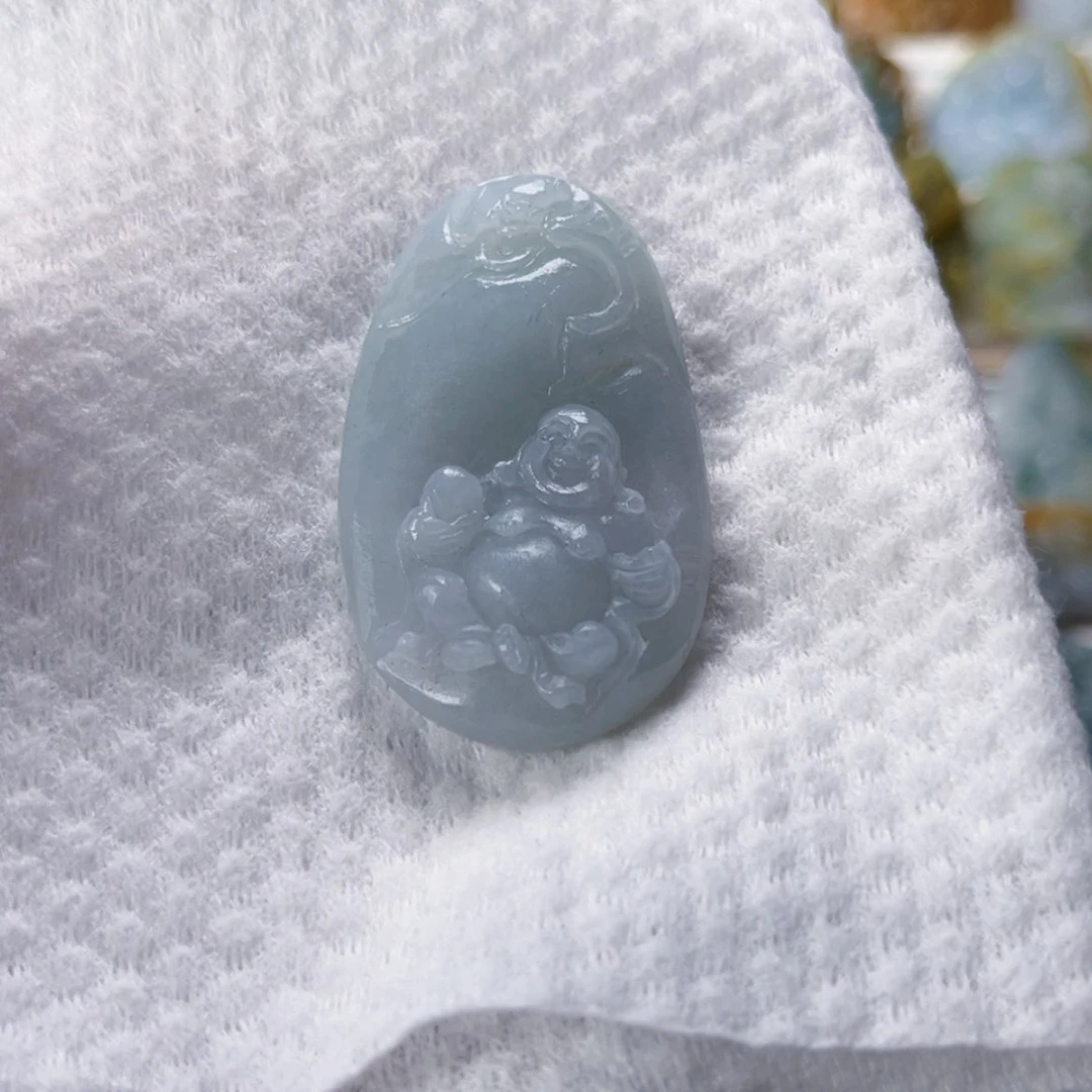 【闪购商品】定制翡翠未镶嵌海*珍佛