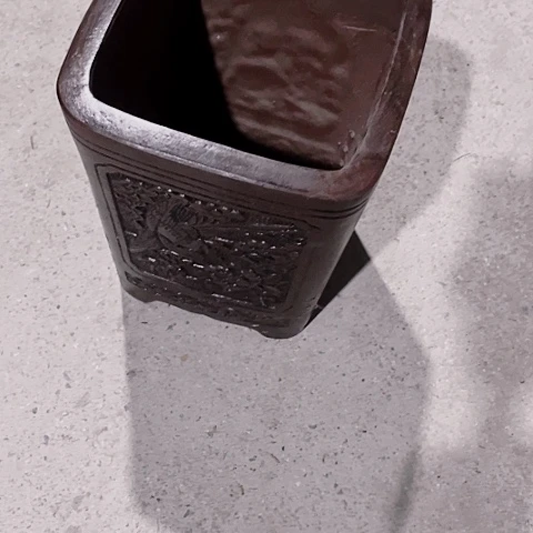 紫砂宜兴瑕疵花盆