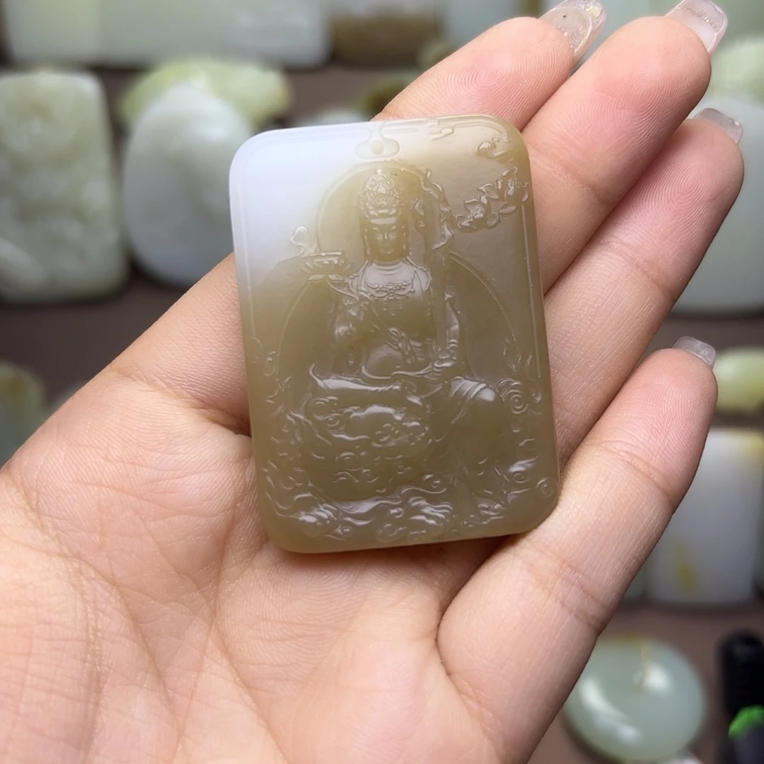 和田玉未镶嵌挂件