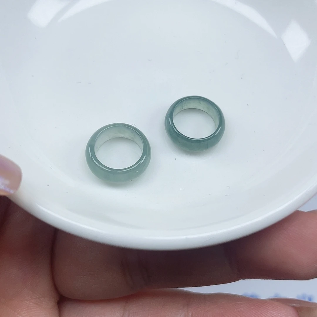 翡翠散珠翡翠跑环2颗