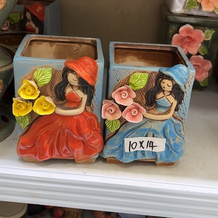 粗陶材质多肉花盆