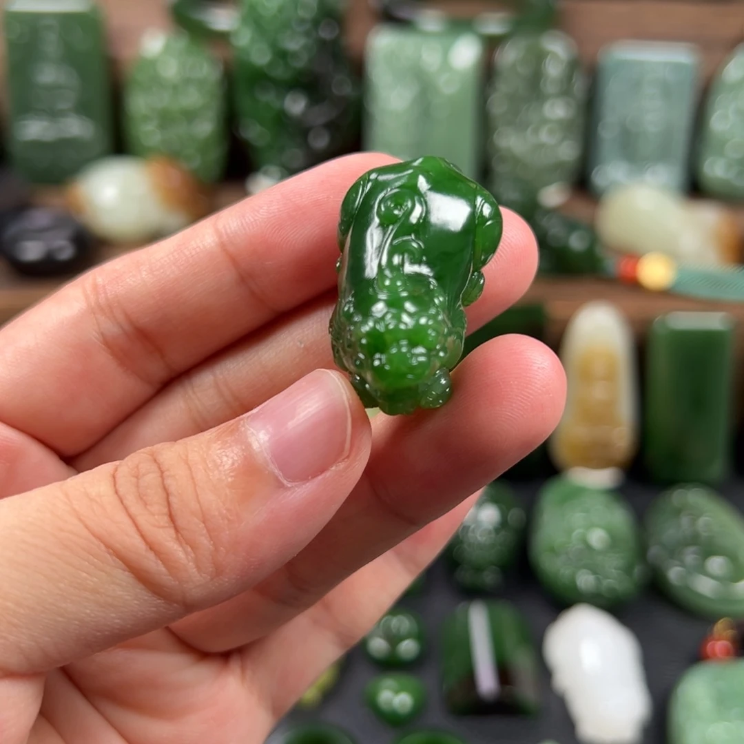 和田玉（碧玉）未镶嵌吊坠(不含链)