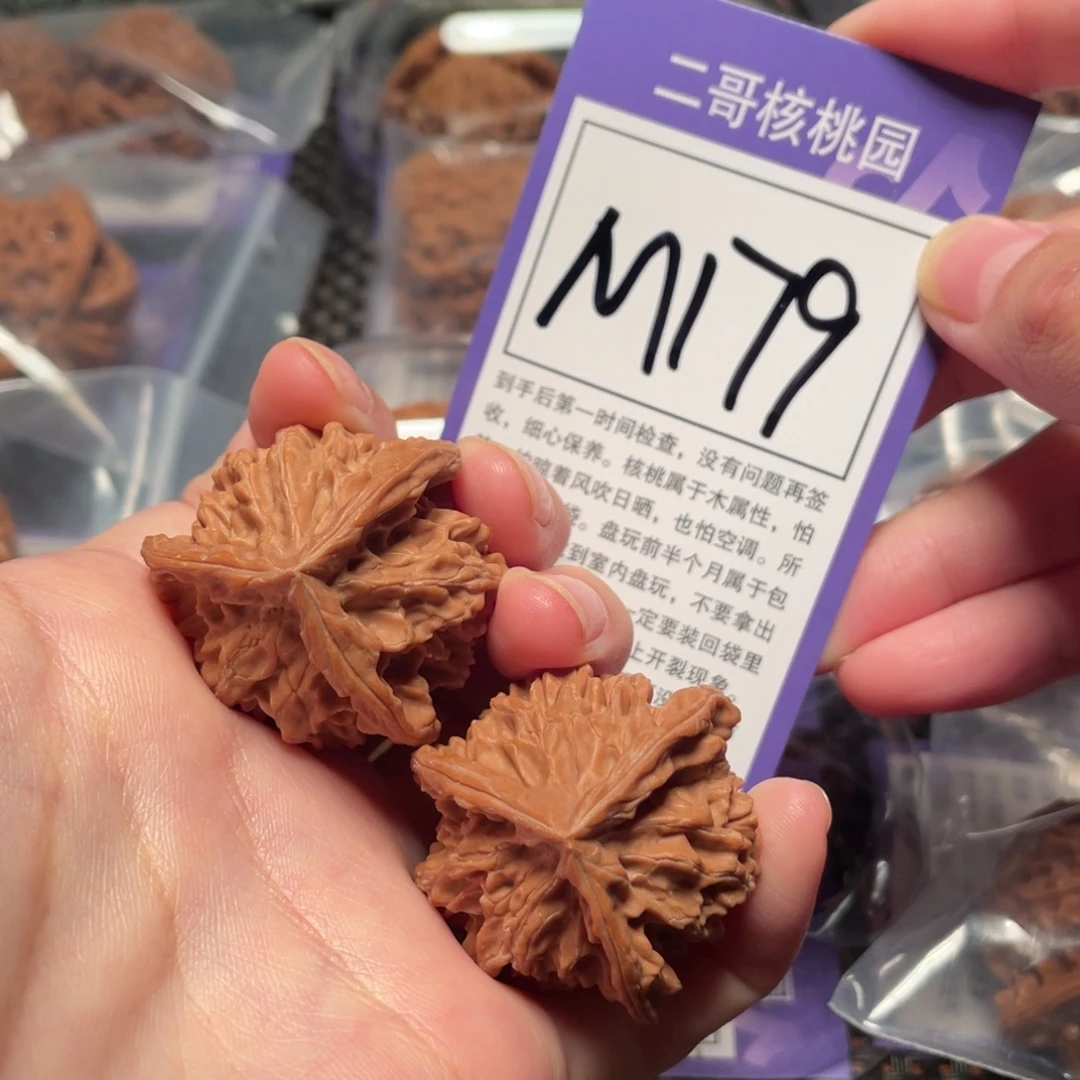 把件桃核M179号三棱37