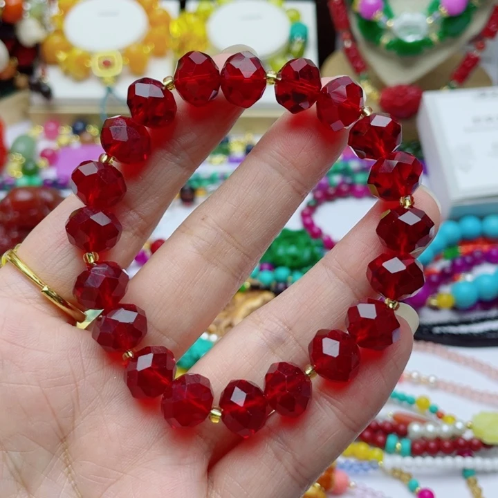 树脂制品71号红色手串