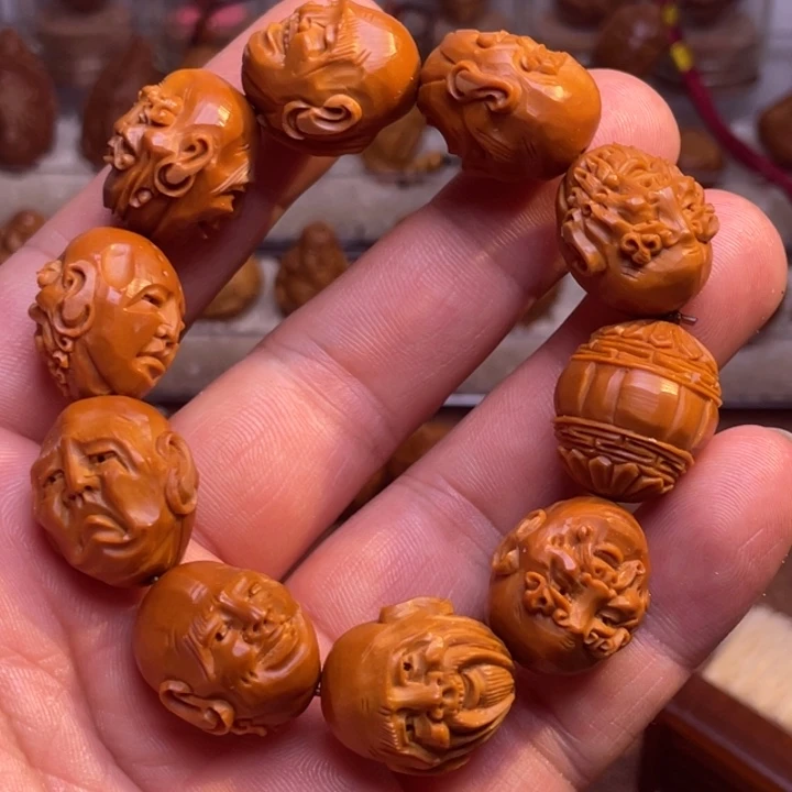 栗***子橄榄核手串/手链须派罗汉