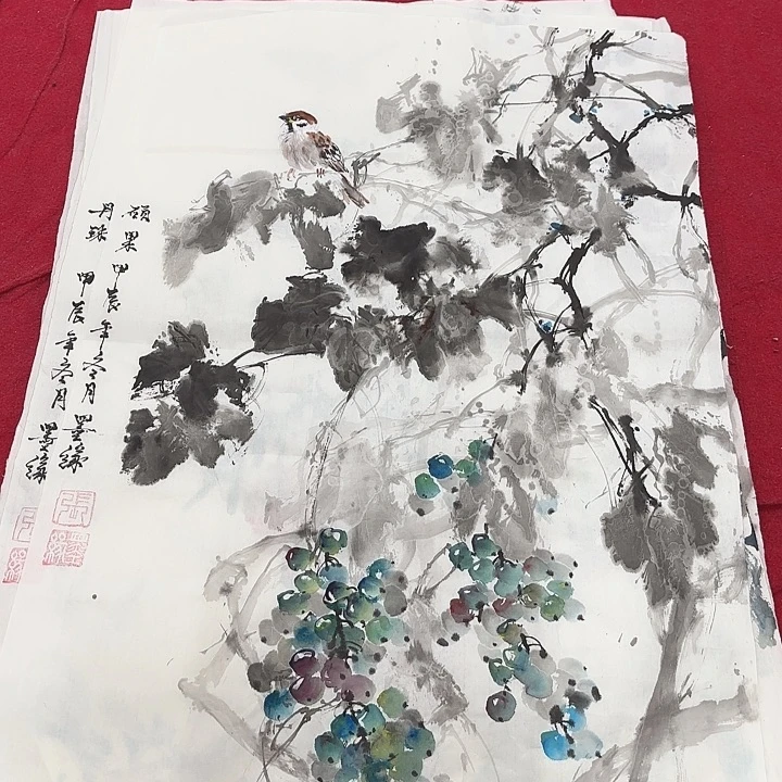 国画花鸟等多种鸟类的栖息环境中