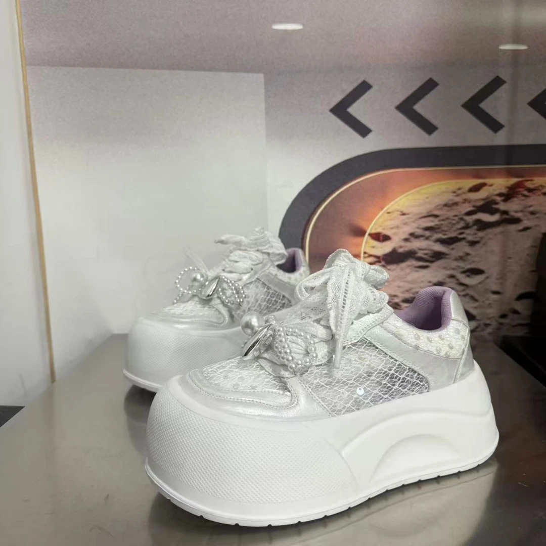 85-2春夏新款2025圆头系带韩版简约休闲板鞋潮流百搭ins