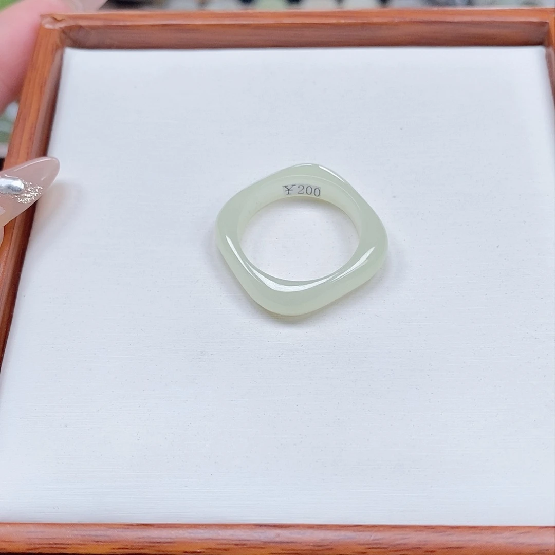 和田玉戒指未镶嵌左*?专拍15-19.2