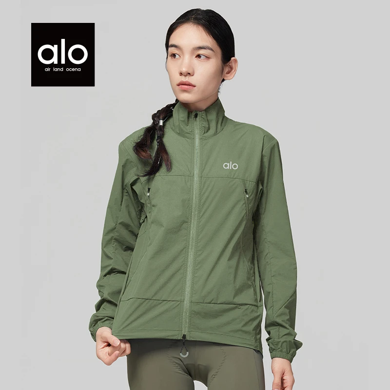 alo doit立领骑行防晒衣透气轻薄户外防晒服男女同款骑行服外套