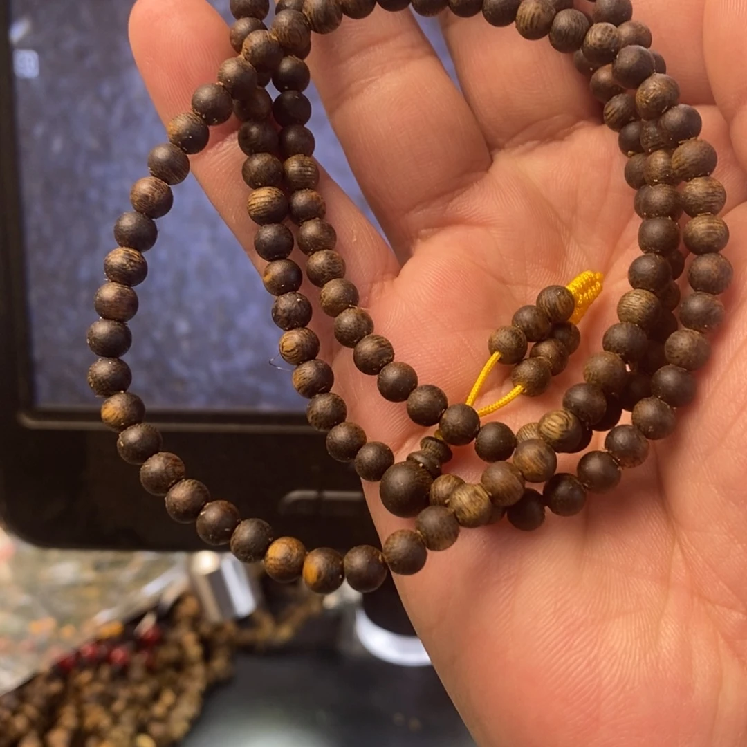 沉香手串沉水圆珠05多圈11克多样性发一