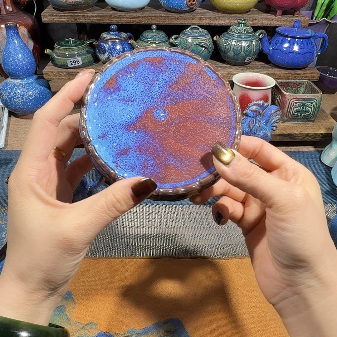 微瑕茗欣钧窑高温钧瓷