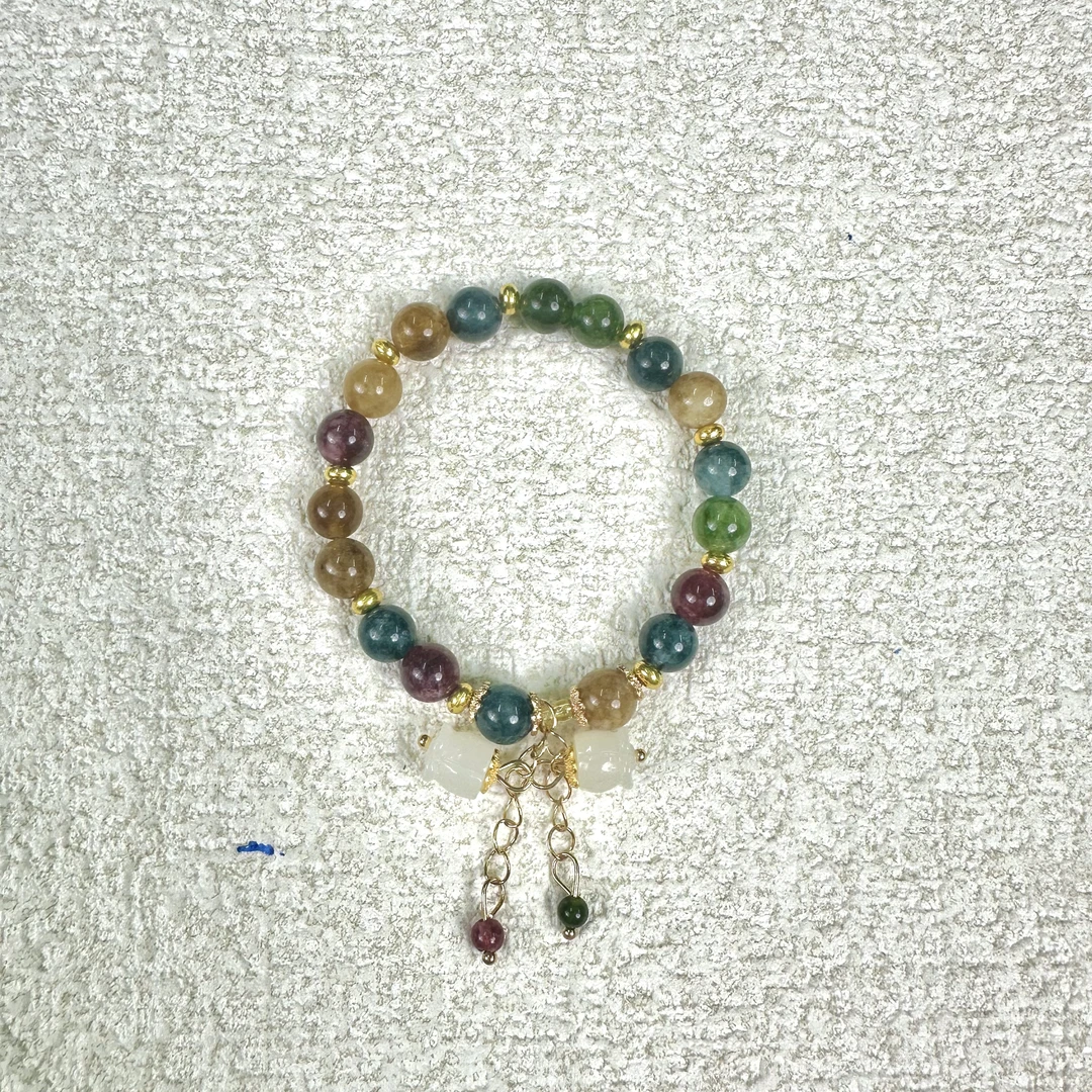 YHKINGS1145设计师款8m碧玺单圈简约多样性发其一不带盒