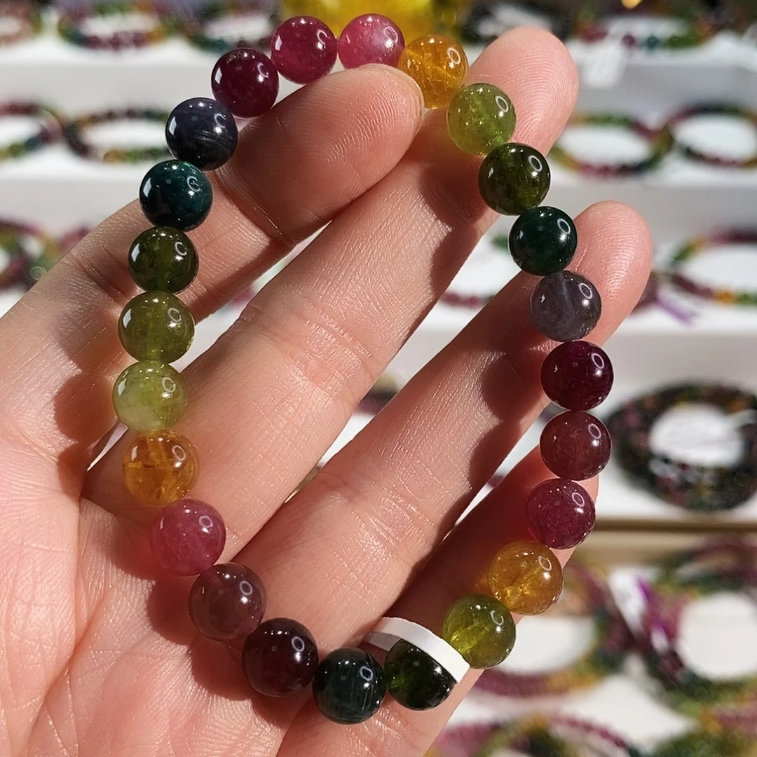 未镶嵌手链碧玺G2316素圈颜色微差