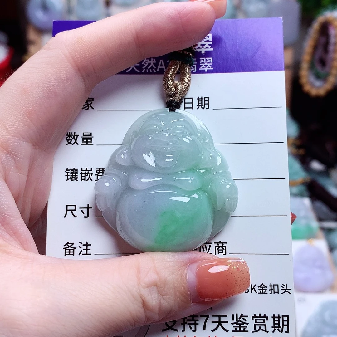 颈饰未镶嵌翡翠佛公09