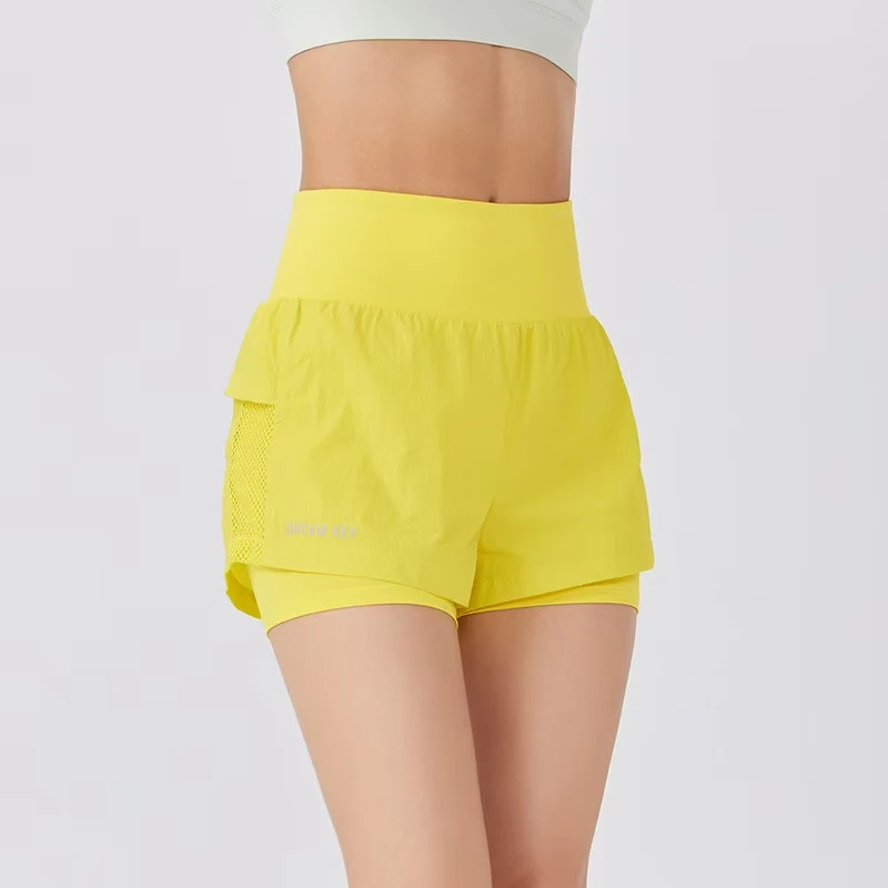 夏季新款宽松洋气透气健身瑜伽短款裤裙速干高能感运动短裤女薄款