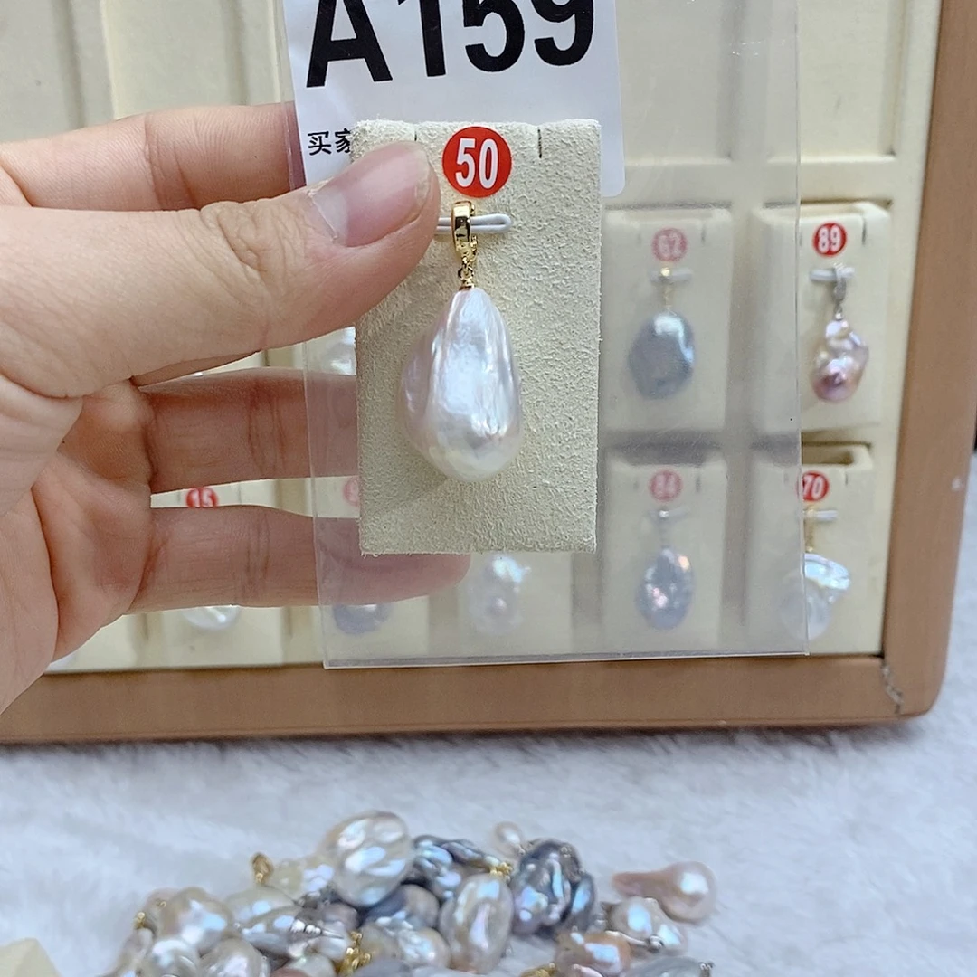 淡水珍珠银S925镶嵌颈饰