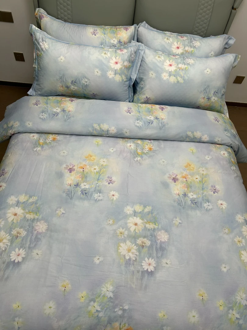 【浅晴】斜纹床单四件套环保印花工艺款学生床上用品田园风格床品