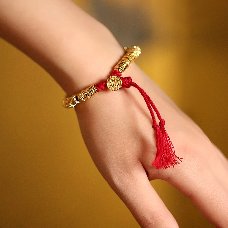 合金珐琅手链 复古日记新中式国风女装搭配手串24DSP774