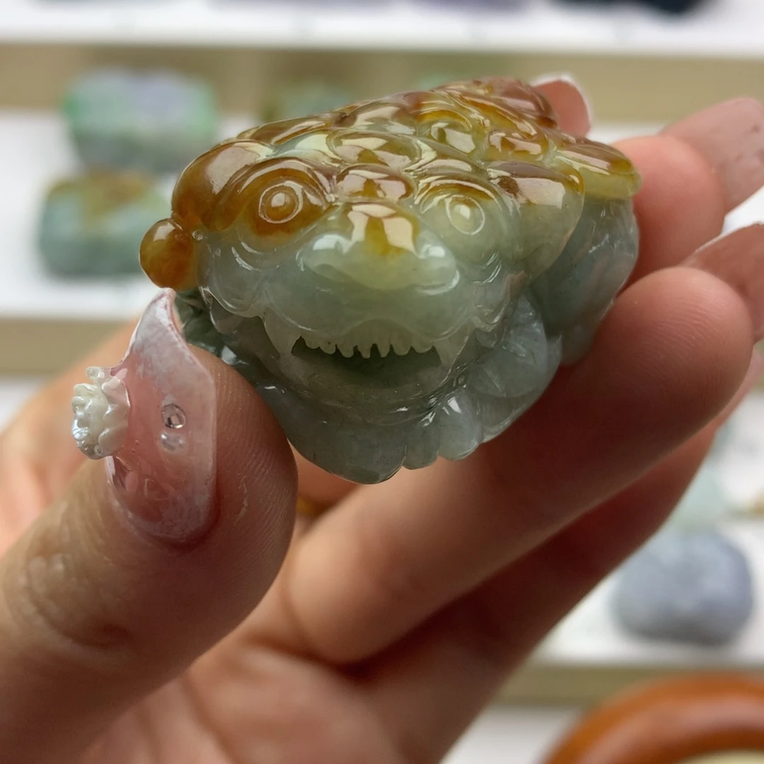 翡翠吊坠(不含链)未镶嵌天然缅甸翡翠A货貔貅