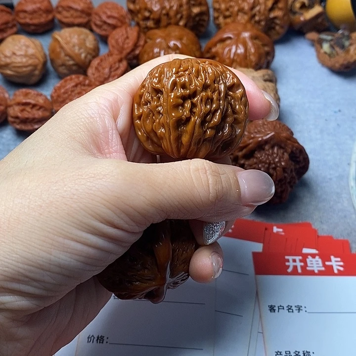 文玩核桃吊坠四座楼