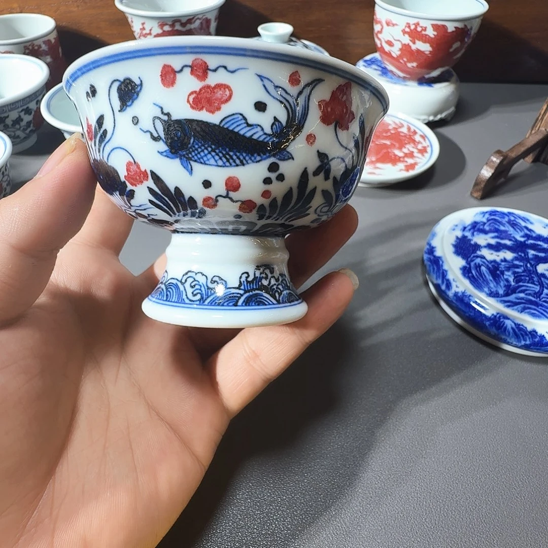 ¥***¥泥塑主人杯手工手绘