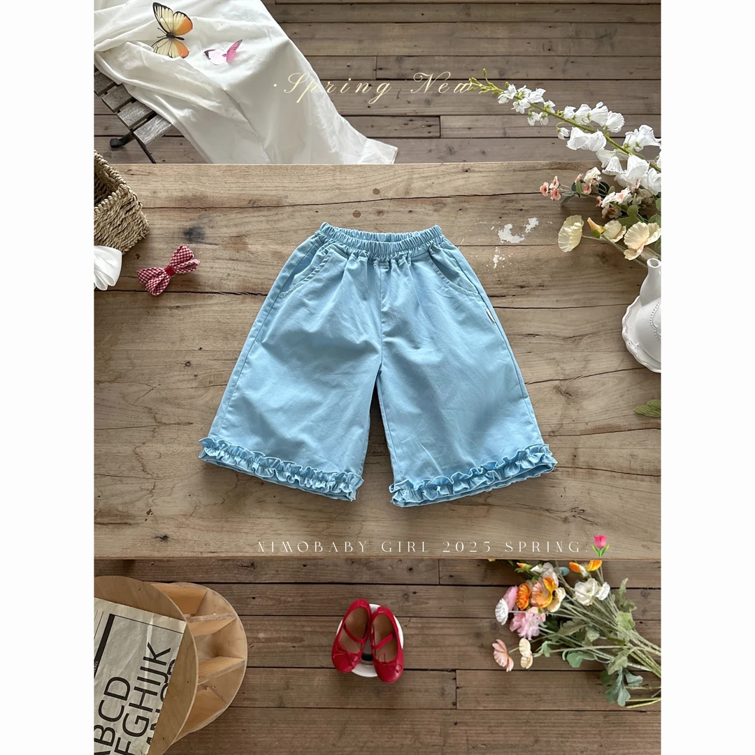 NIMO【宝可蓝】韩版欧若风春季新款宝宝百搭复古时尚外穿裤子