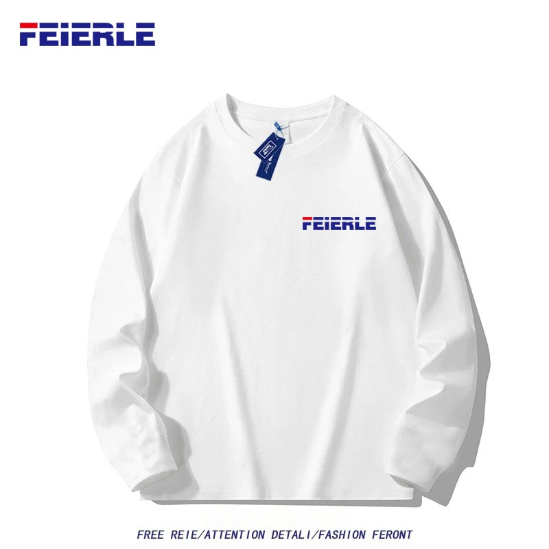 FEIERLE/2025秋冬季纯棉潮流圆领长袖百搭男女同款打底衫秋衣