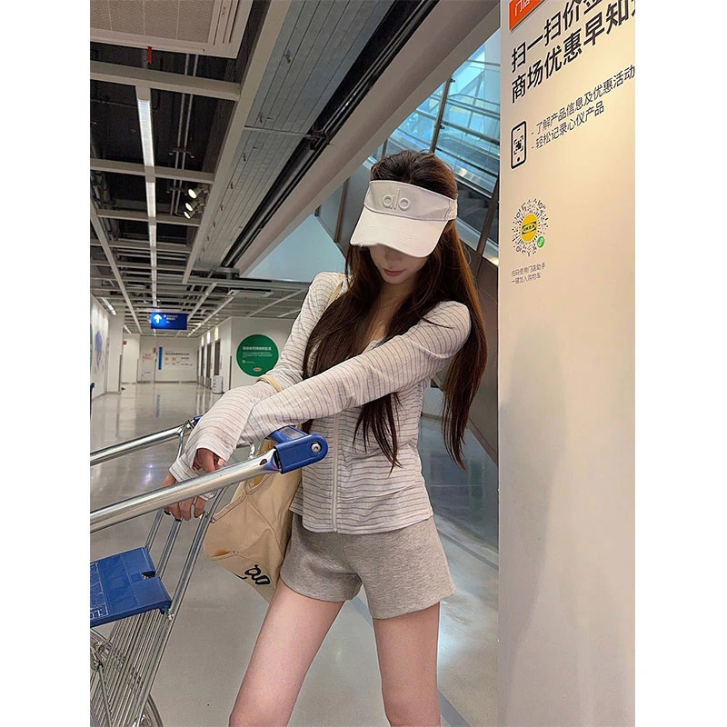 M-4XL莱赛尔雪花 大码秋夏薄款连帽短外套拉链防晒开衫女长袖上衣