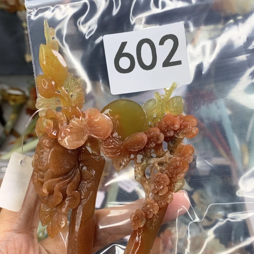 【闪购商品】岫玉发饰合金?*初发簪