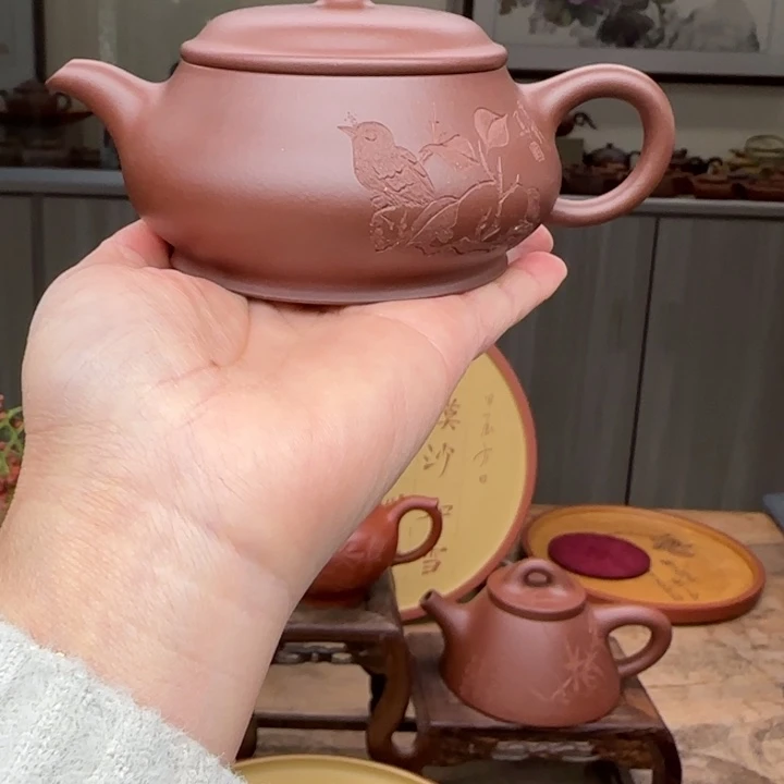 布***l紫砂茶壶老料底槽清夫妻作品