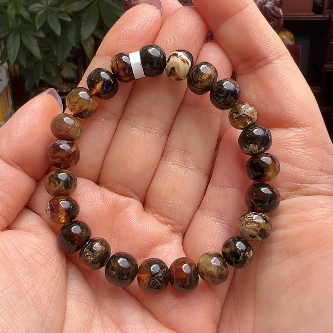 琥珀未镶嵌裸石抚顺琥珀10410九