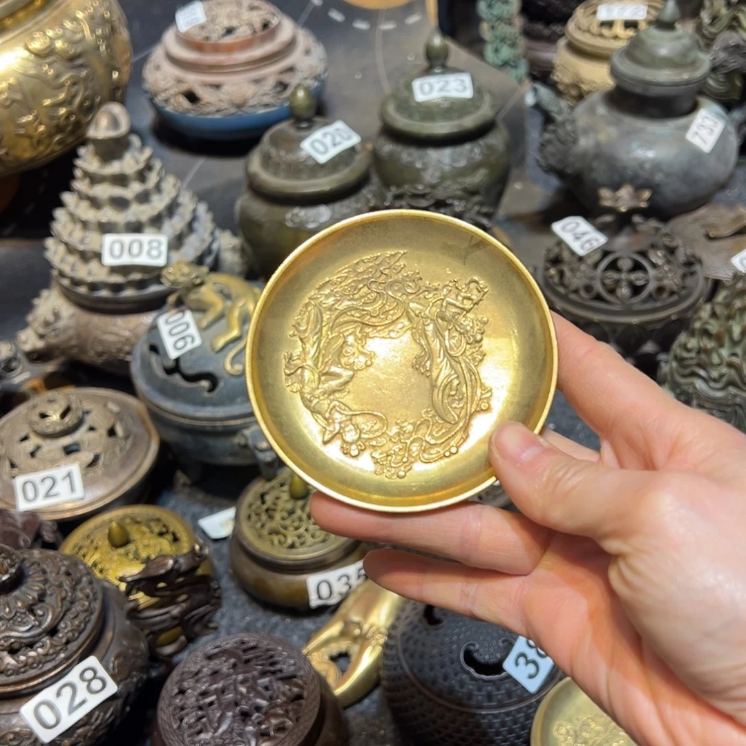 黄铜摆件，文房摆件