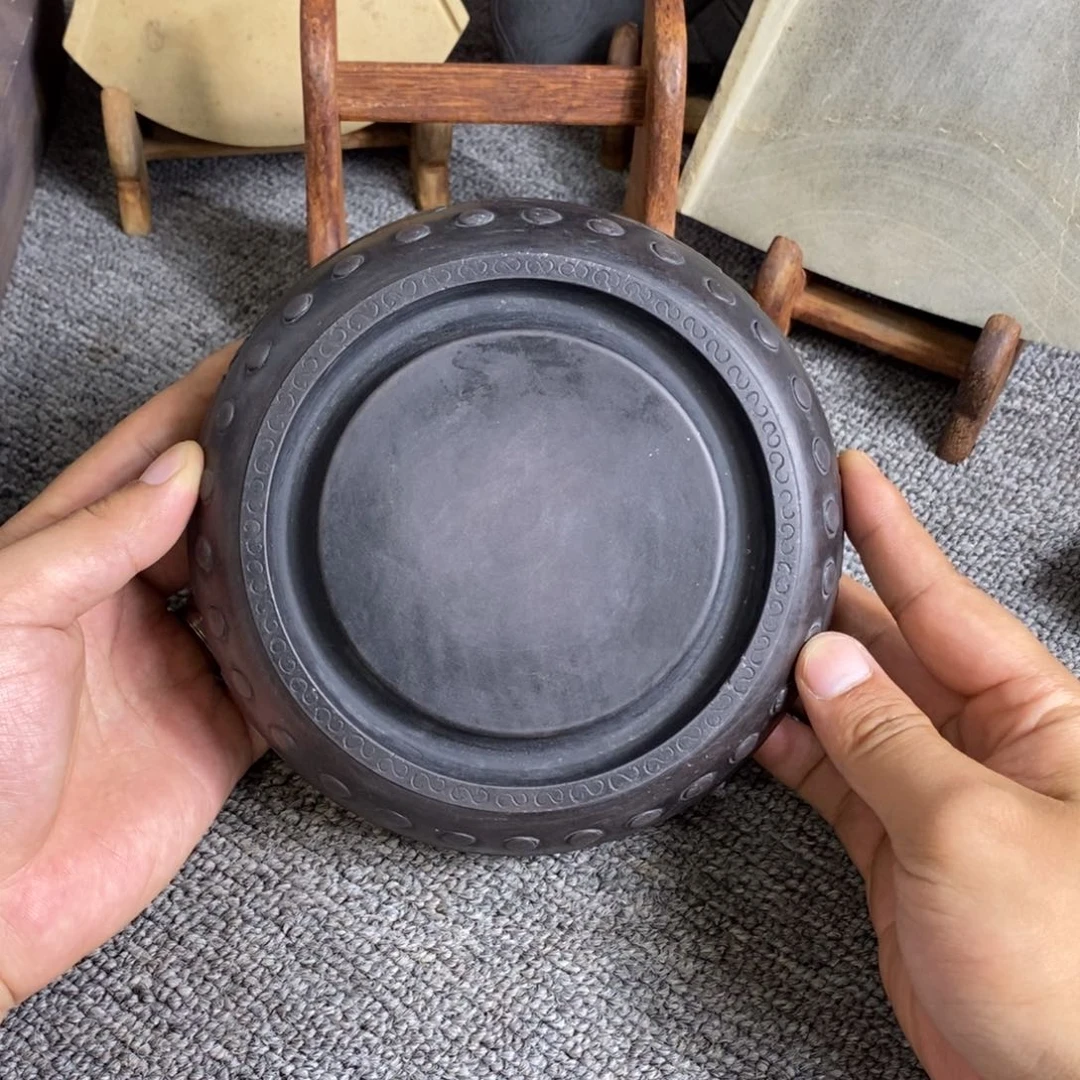 清代鼓钉端砚全品厚重