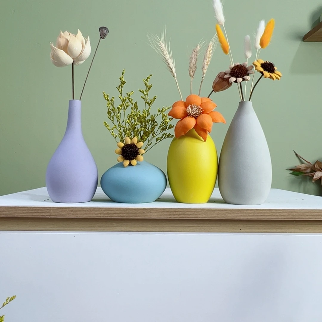 摆件花瓶带花高度20-30厘米左右