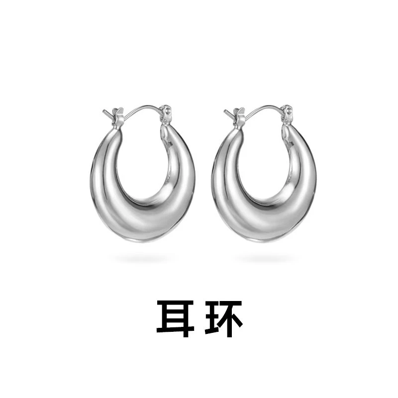 铜合金耳饰 轻奢素款日韩休闲风耳饰简约设计耳钉6621