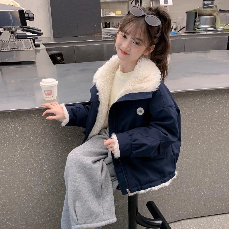 【思晨家】女童外套秋冬款2025新款儿童冬装加绒加厚派克服大童冬季
