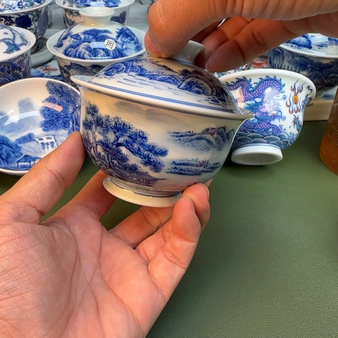 纯手工纯手绘茶具石头282