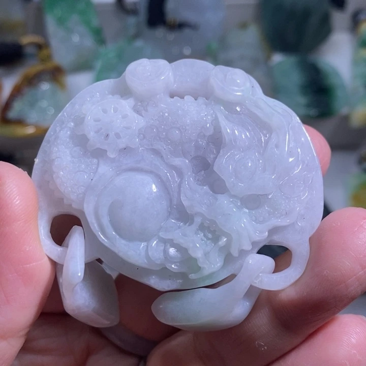 【闪购商品】颈饰未镶嵌翡翠龙牌