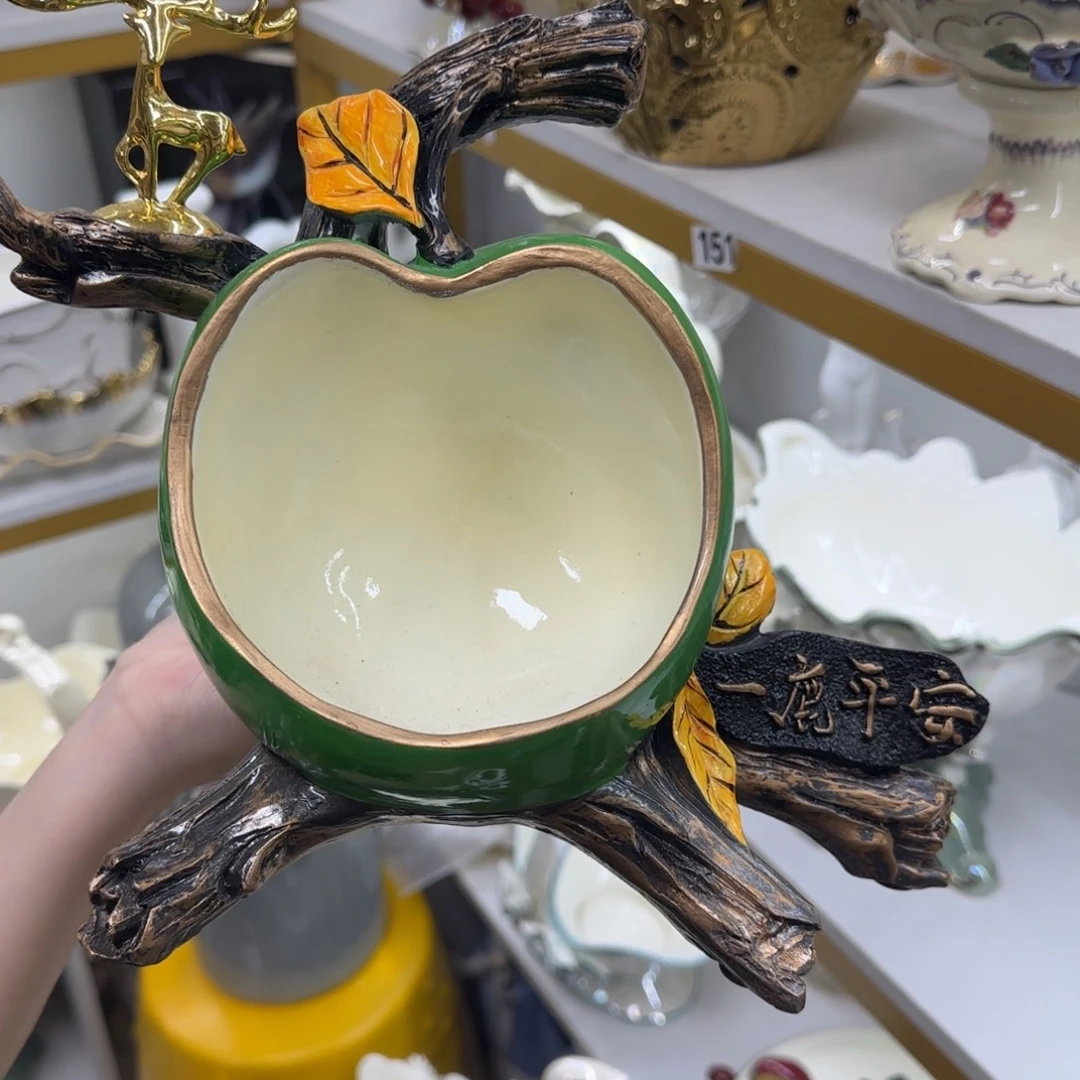 瓷片陶瓷工艺花瓶摆件