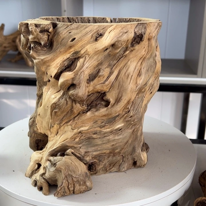 木石榴木榴疤镂空底座