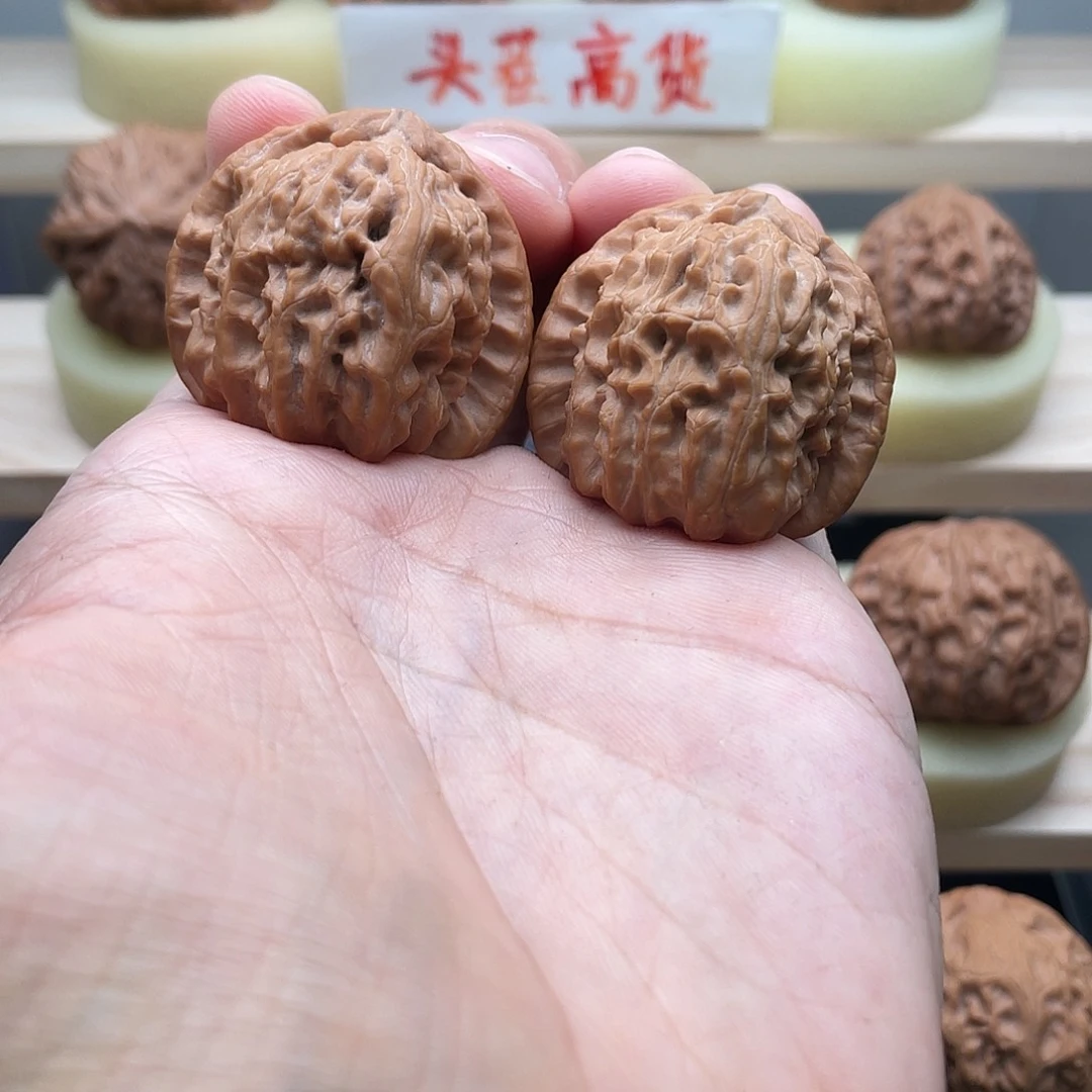 吊坠文玩核桃36全品三角白