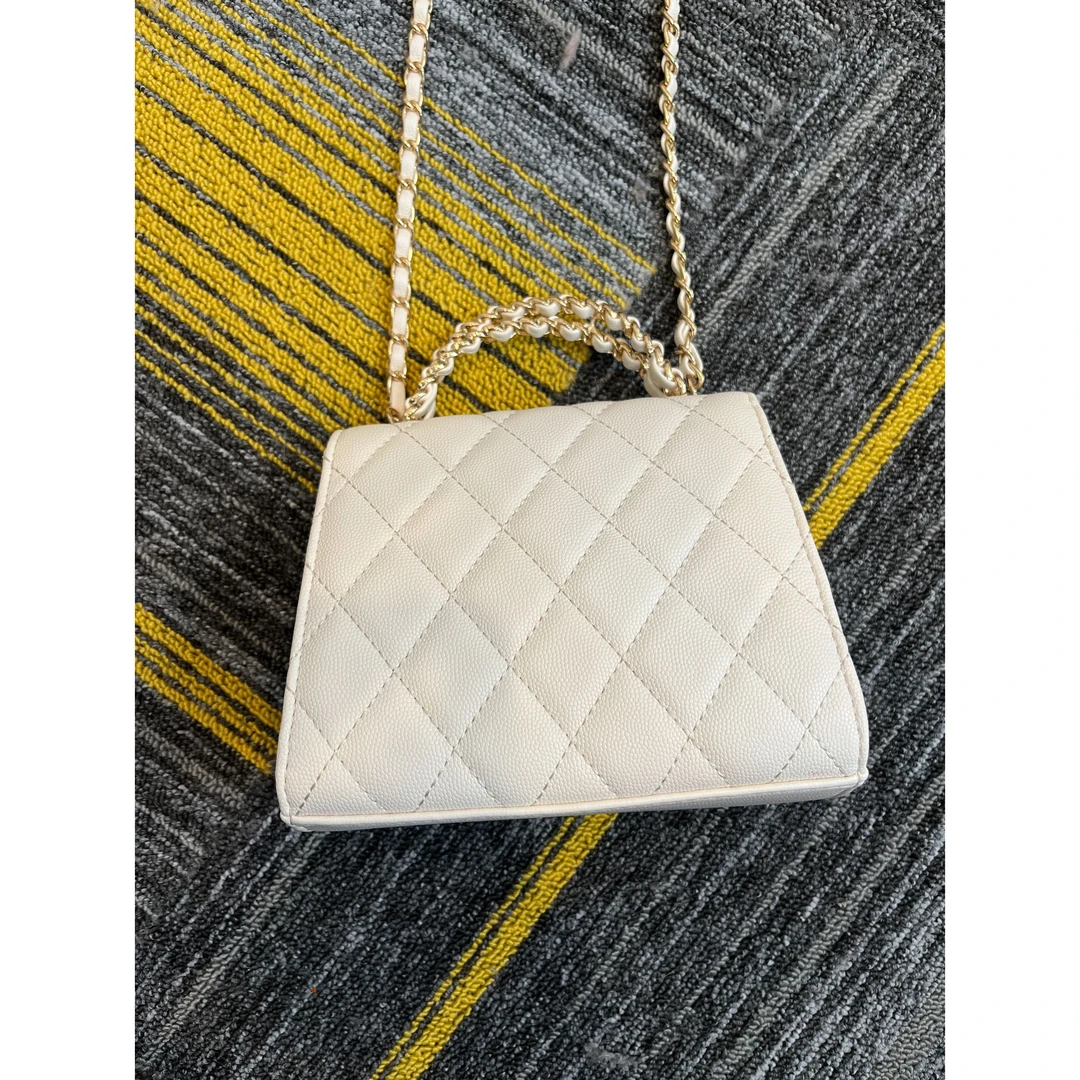 TOLEX2025新款手工时尚百搭缠绕女包白色