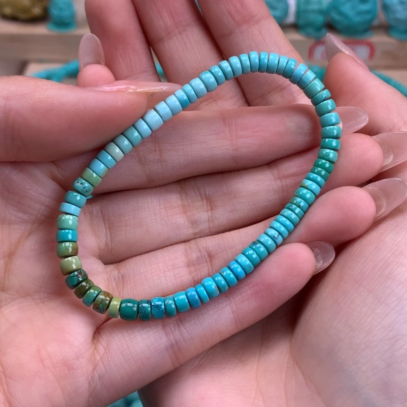 【闪购商品】绿松石直切手串4.5未镶嵌