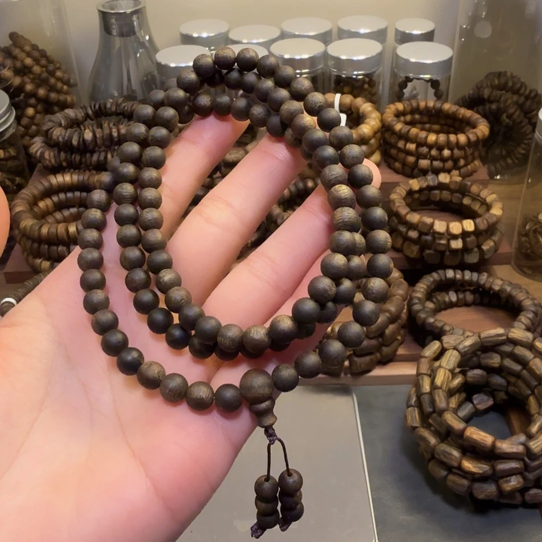 涂***对沉香沉香香囊07圆多沉水级24.5g