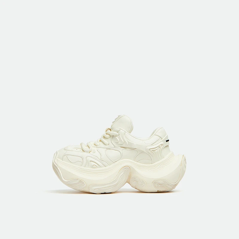 “地质公园”纯色经典款老爹鞋2024新款冬款增高轮胎鞋女鞋