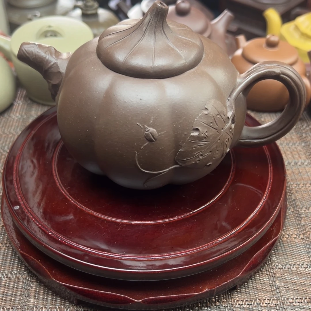 紫砂茶壶宜兴原矿紫砂壶350毫升容量